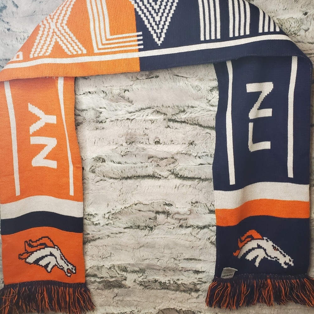 SUPER BOWL XLVIII SCARF 58" NY/NJ 2/2/14 SEATTLE SEAHAWKS vs. DENVER‎ BRONCOS